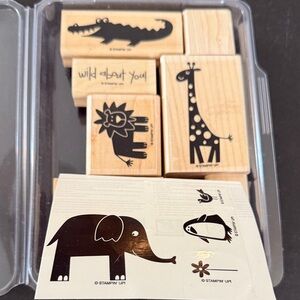 UNUSED Vintage Animal Rubber Stamps | Stampin’ Up 2002